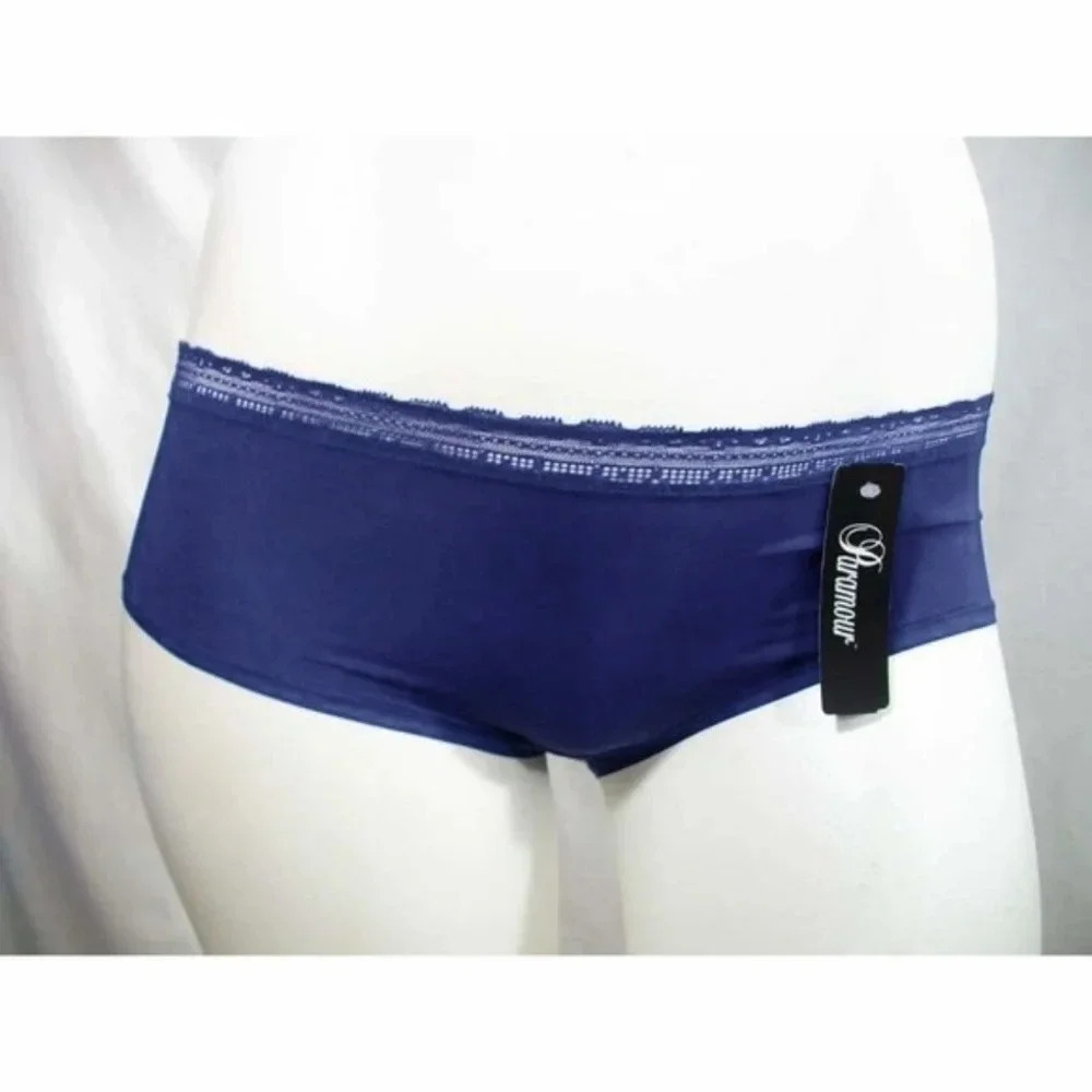 XL X-LARGE Paramour 735455 by Felnia Gorgeous Hipster Underwear‎ Panty Blue NWT